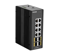 D-Link DIS‑300G‑12SW Vezérelt L2 Gigabit Ethernet (10/100/1000) Fekete