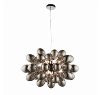ENDON Infinity 8lt Pendant Black chrome plate & dark chromed glass 8 x 3W LED G9 - ED-80124
