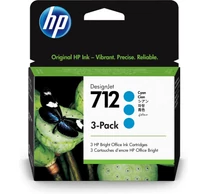 HP 712 3-pack 29-ml Cyan DesignJet Ink Cartridge