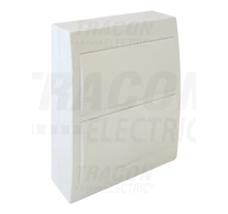 Falon kívüli elosztódoboz, fehér ajtóval, N/PE sínnel  2×12 (24) modul, IP40, (H×W×D=325×270×98mm)