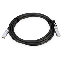 PLANET 100G QSFP28 Direct Attached hálózati kábel Fekete, Fémes 5 M