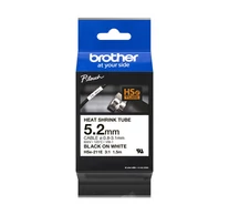Brother HSE-211E címkéző szalag Fehéren fekete