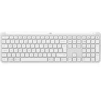Logitech 920-012466 billentyűzet Irodai RF vezeték nélküli + Bluetooth QWERTY Nemzetközi amerikai Fehér