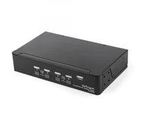 StarTech.com SV431DPUA2 KVM kapcsoló Keretállvány Fekete