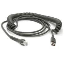 Zebra CBA-U29-C15ZBR USB kábel USB 2.0 4,57 M USB A Fekete