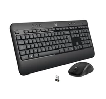 Logitech 920-008685 billentyűzet Egér mellékelve Univerzális Vezeték nélküli RF QWERTY Nemzetközi amerikai Fekete