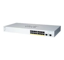 Cisco CBS220-16P-2G Vezérelt L2 Gigabit Ethernet (10/100/1000) Ethernet-áramellátás (PoE) támogatása Fehér