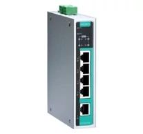 Moxa EDS-G205A-4POE-T hálózati kapcsoló Beállítást nem igénylő (unmanaged) Gigabit Ethernet (10/100/1000) Ethernet-áramellátás (PoE) támogatása 4U Alumínium, Fe