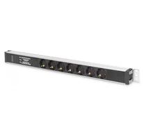 Digitus DN-95412 áramelosztó egység (PDU) 7 AC kimenet(ek) 0U Fekete, Ezüst