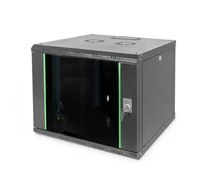 Digitus DN-19 09U-6/6-SW állvány 9U Falra szerelhető állvány Fekete