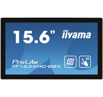 iiyama ProLite TF1634MC-B8X számítógép monitor 39,6 cm (15.6") 1920 x 1080 pixelek Full HD LED Érintőképernyő Többfelhasználós Fekete