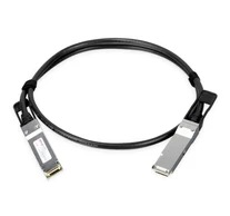 PLANET 100G QSFP28 Direct Attached hálózati kábel Fekete, Fémes 1 M