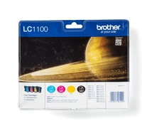 Brother LC1100VALBP tintapatron 4 db Eredeti Fekete, Cián, Magenta, Sárga