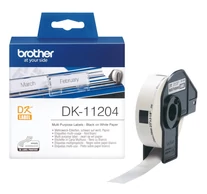 Brother DK-11204 címkéző szalag Fehéren fekete