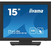 iiyama T1531SR-B1S számítógép monitor 38,1 cm (15") 1024 x 768 pixelek XGA LCD Érintőképernyő Fekete