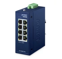 PLANET IP30 Compact size Industrial IGS-800T-PN Beállítást nem igénylő (unmanaged) Gigabit Ethernet (10/100/1000) Kék