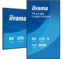 iiyama LH8675UHS-B2AG 86 hüvelyk 3840x2160 UHD IPS panel Matt 25% 500cd/m2 Táj és Portré