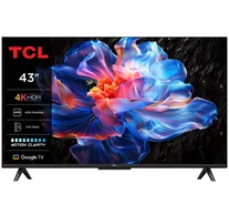TCL 43P69K TV 109.2 cm (43") 4K Ultra HD Smart TV Wi-Fi Black