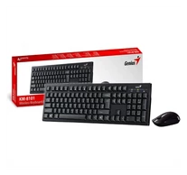 GENIUS Vezeték Nélküli Billentyűzet + egér KM-8101, USB fekete