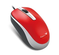 GENIUS Vezetékes egér optikai DX-120, USB, 1000dpi, Piros