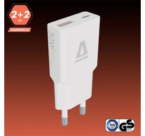 Avax CH641W HÁLÓZATI TÖLTŐ, 30W, USB-C, USB-A, FEHÉR