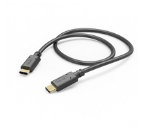 HAMA 201591, FIC E3 ADATKÁBEL USB 2.0 TYPE-C/TYPE-C (480MBPS) 1,5M, FEKETE