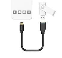 HAMA 201605 FIC E3 USB TYPE-C OTG ADAPTER, 0,15M
