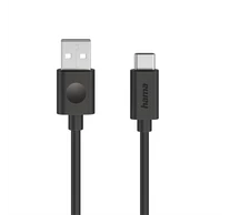 HAMA 86447, ADATKÁBEL USB 2.0 USB-A/TYPE-C  (60W) 1,2M, FEKETE