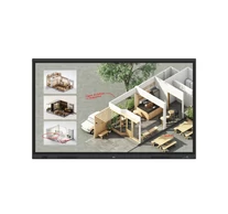 LG CreateBoard Standard interactive whiteboard 165.1 cm (65") 3840 x 2160 pixels Touchscreen Black