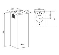 MAAN Ponza W 830 copper gloss hood