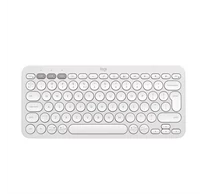 LOGITECH Billentyűzet - Pebble Keys 2 K380s Vezeték Nélküli & Bluetooth Piszkosfehér, US