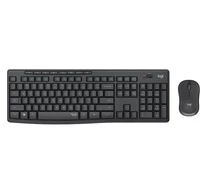 LOGITECH Billentyűzet + egér - MK295 Silent Vezeték Nélküli Combo Grafitszürke, US