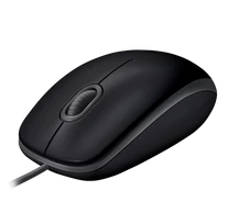 LOGITECH Egér - B110 Vezetékes Optikai Silent, Fekete