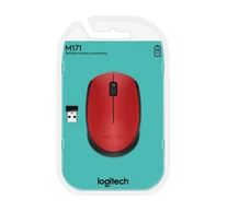 LOGITECH Egér - M171 Vezeték Nélküli Optikai, Vörös