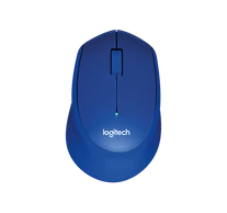 LOGITECH Egér - M330 Silent Plus Vezeték Nélküli Optikai, Kék