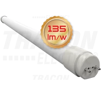 Üveg LED világító cső, opál burás  230 V, 50 Hz, G13, 22 W, 3000 lm, 6500 K, 200°, EEI=D