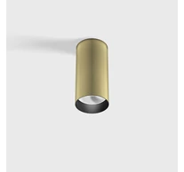 Surface mounted luminaire TUB M S 110, D52mm, H110mm, CREE LED 9W, 250mA, 540lm, 4000K, 35fok, CRI>90, IP20, brass color