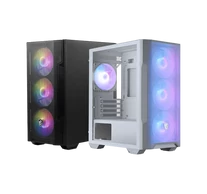 MSI Ház Midi ATX FORGE M100R, 4xARGB ventilátor, Tápegység nélkül, üvegfalú, fekete