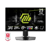 MSI Monitor GAMING MAG 255PXF 24,5" FHD Rapid IPS 1920x1080, 16:9, 300Hz, 1000:1, 0,5ms, 2x HDMI, DP, Pivot, Black