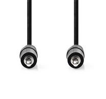 Nedis CAGL22000BK05 audio kábel, 3.5 mm sztereo jack dugó - 3.5 mm sztereo jack dugó, 0.50 m
