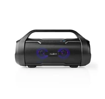 Nedis SPBB310BK akkumulátoros party boombox, 120W, Bluetooth, 10 m hatótávolság, USB, microSD , 6 óra vez nélkül