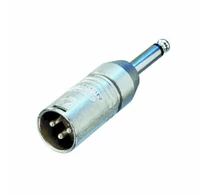 XLR-Adapter XLR 3-Pólusú Dugó - 6.35 mm-es Dugó Ezüst