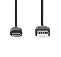 Nedis CCGL61650BK10 USB 3.2 Gen 1, USB-A dugó - USB-C (USB C) dugó kábel, 60W, 10 Gbps, 1m