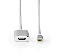 Nedis CCTB64680AL20 USB-C adapter 3.2 Gen 1, aktív tápcsatlakozás, USB C dugó - HDMI aljzat, 4K@60Hz, aranyott,  2 m