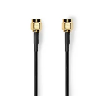 Nedis CSGL02000BK20 SMA kábel, aranyozott, 50 Ohm, árnyékolt,  2m