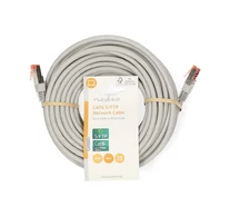 Nedis CCGL85220GY100 UTP / FTP Cat6 patch kábel, RJ45 aranyozott érintkezők, 10/100/1000 Mbit/s, hossz 10m