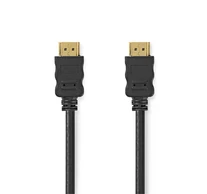 Nedis CVGL34060BK10 ultra HD HDMI kábel, HDMI dugó - dugó, 4K@60Hz, ARC, 18 Gbps, aranyozott csatlakozók, hossz 1m