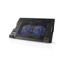 Nedis NBCR200BK notebook hűtő, 18", 2 X 140mm ventilátor, LED, 1200 rpm