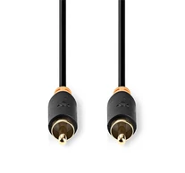 Nedis CABW24170AT20 digitális koax kábel, 2 x aranyozott RCA, hossz 2m