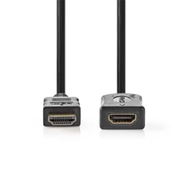 Nedis CVGL34096BK50 ultra HD HDMI hosszabbító (toldó) kábel, HDMI dugó - aljzat, 4K@60Hz, ARC, 10,2 Gbps, 5 m